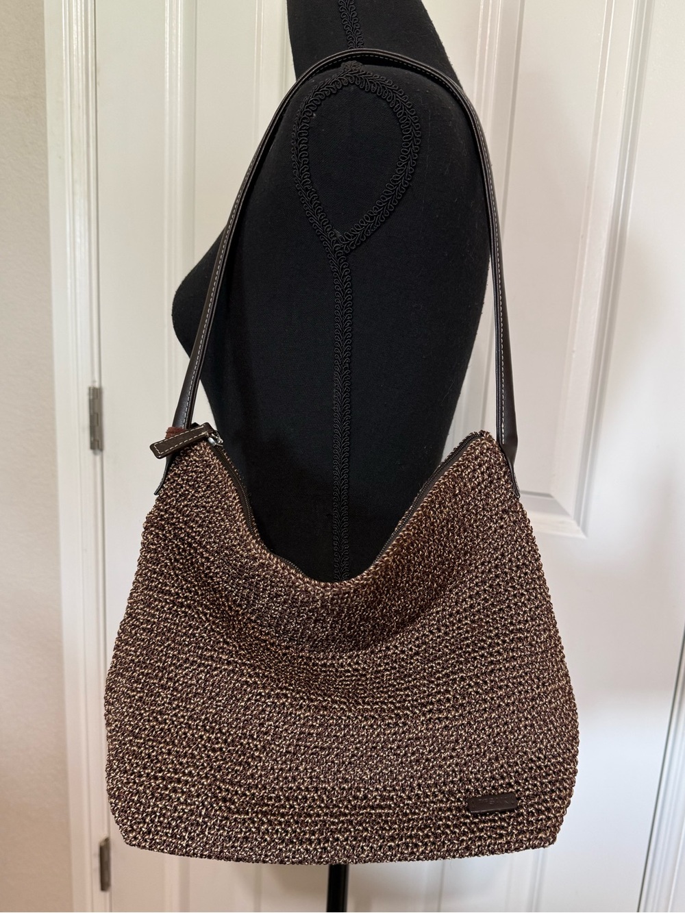The Sak Elliott Lucca Brown Weave Bag Purse Shoulder Bag